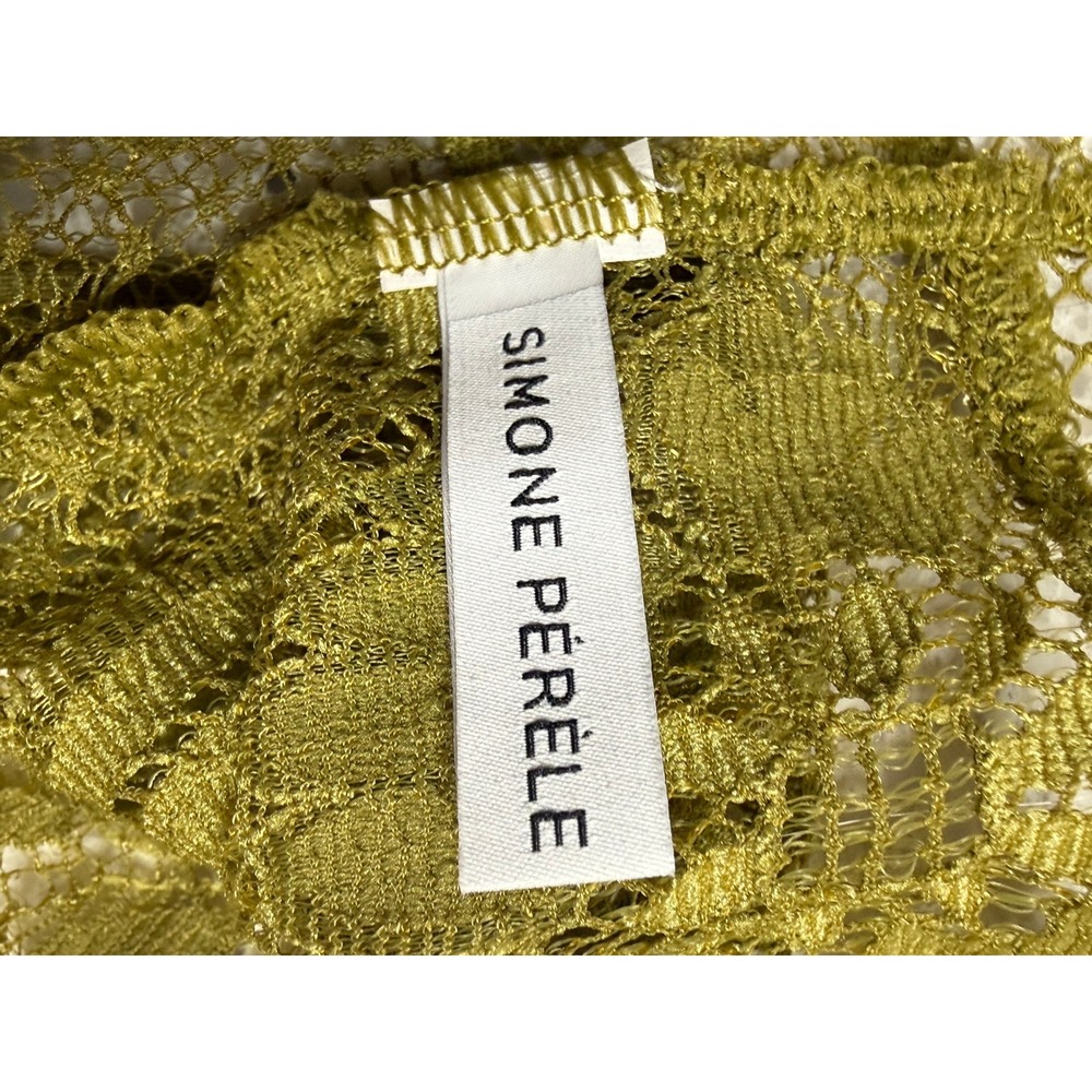 Simone Perele Olive Green Floral Lace Underwire Bra and Brief Lingerie Set READ! - Picture 2 of 12